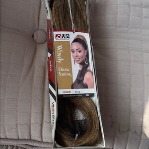 LoMe 3712 Windy Draw String Hair Extension - Brown
